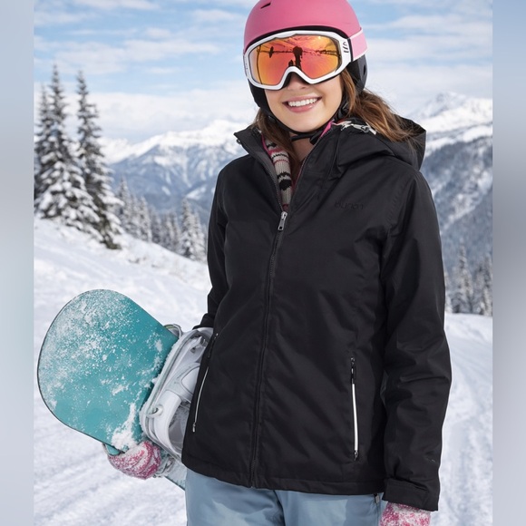 Burton Jackets & Blazers - Burton Ladies Black and Pink Snowboard Winter Snow Coat Jacket Size Large